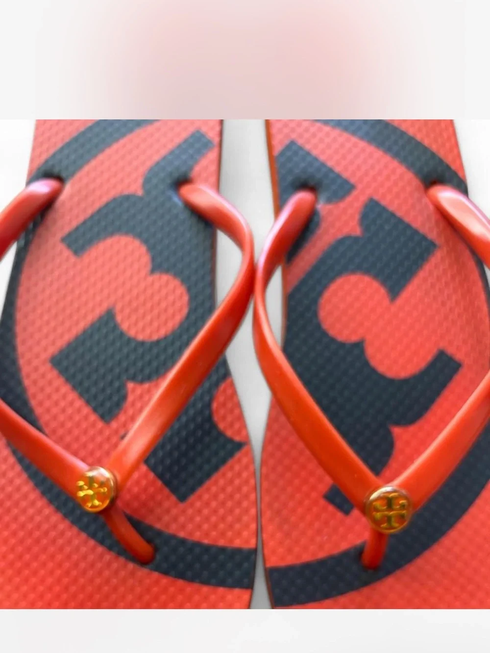 Tory Burch Logo Flip Flop Sandals
